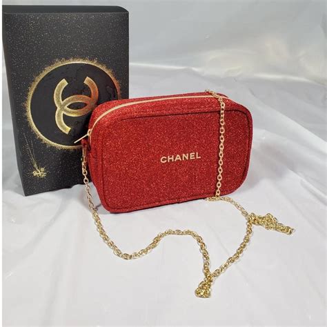 Chanel makeup pouch bag